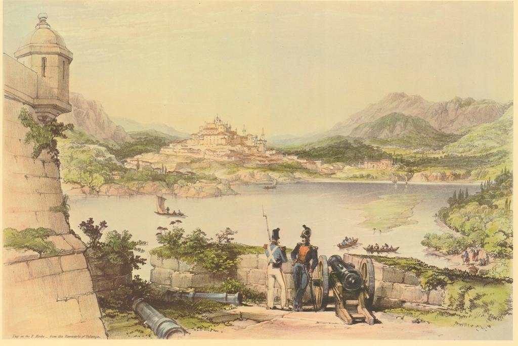 Tui on the River Minho, from the Ramparts of Valença de Vivian George_1838